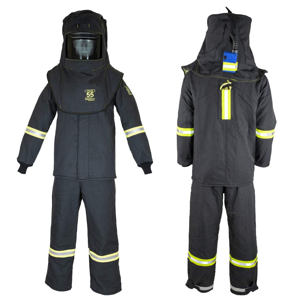 TCG 55 Cal Deluxe Arc Flash Suit Kits w/ Light and Vent MainImage
