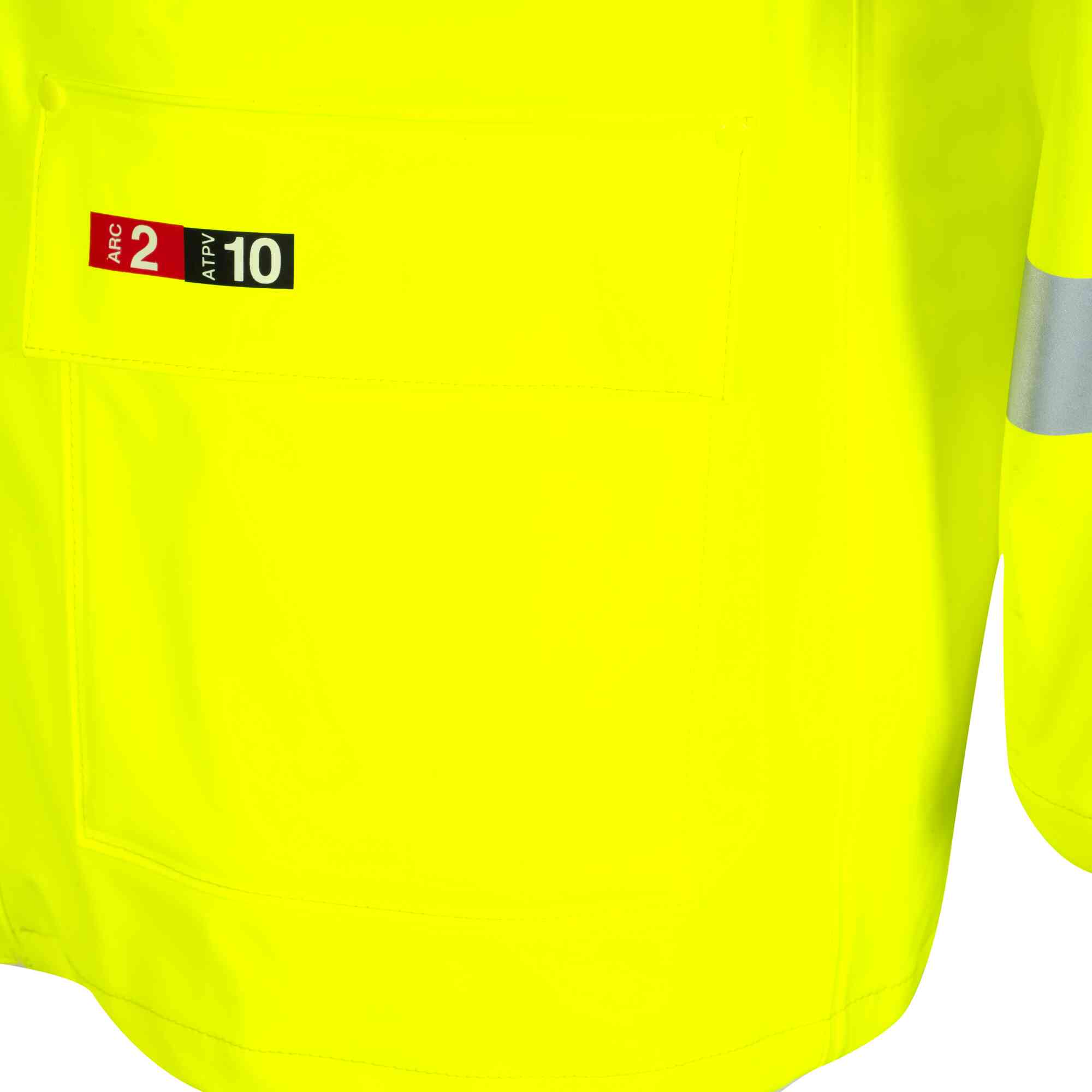 FR/Arc-Rated PU Cotton Safety Jackets Close-Up Image