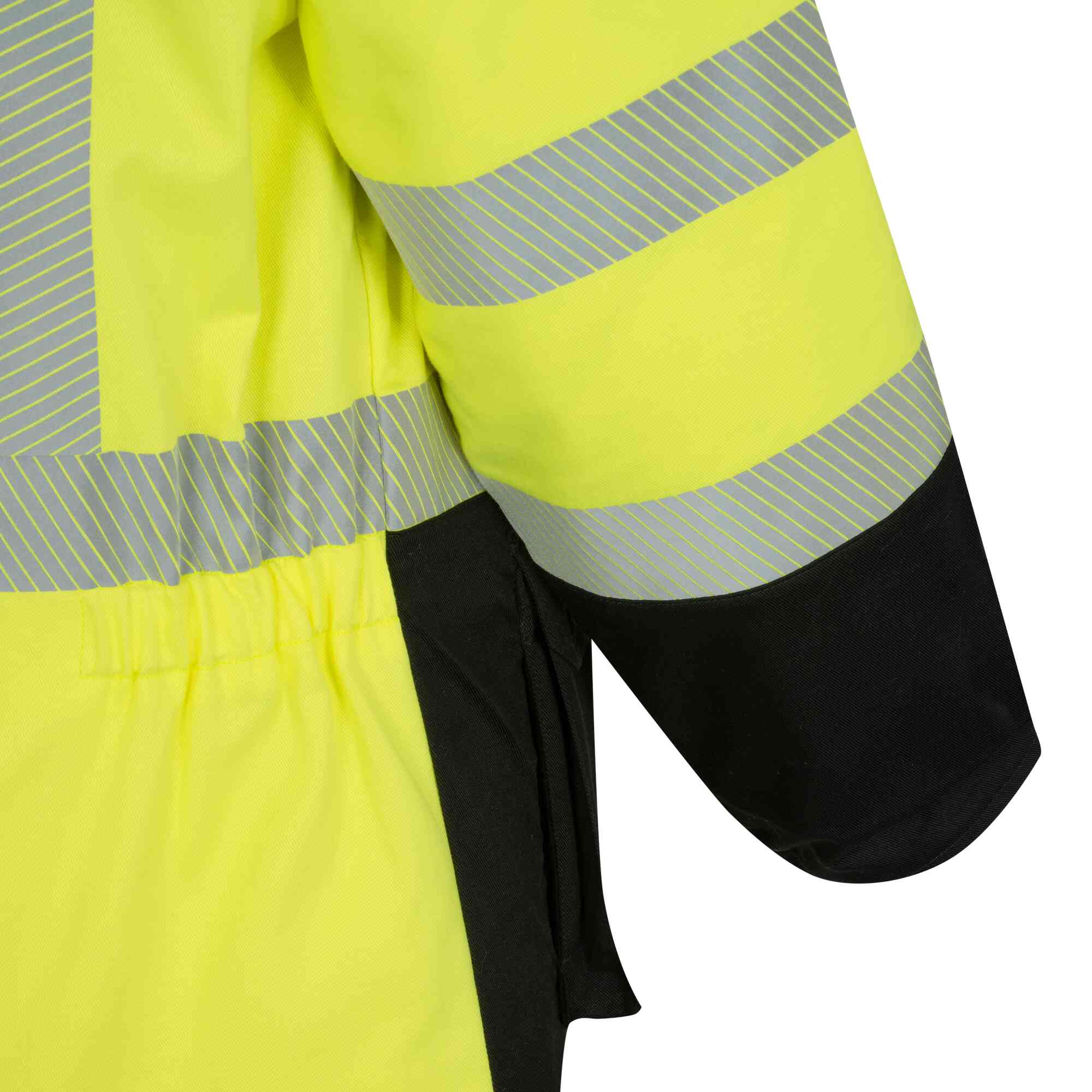Hi-Vis FR/Arc-Rated Insulated Safety Parkas Close-Up Image