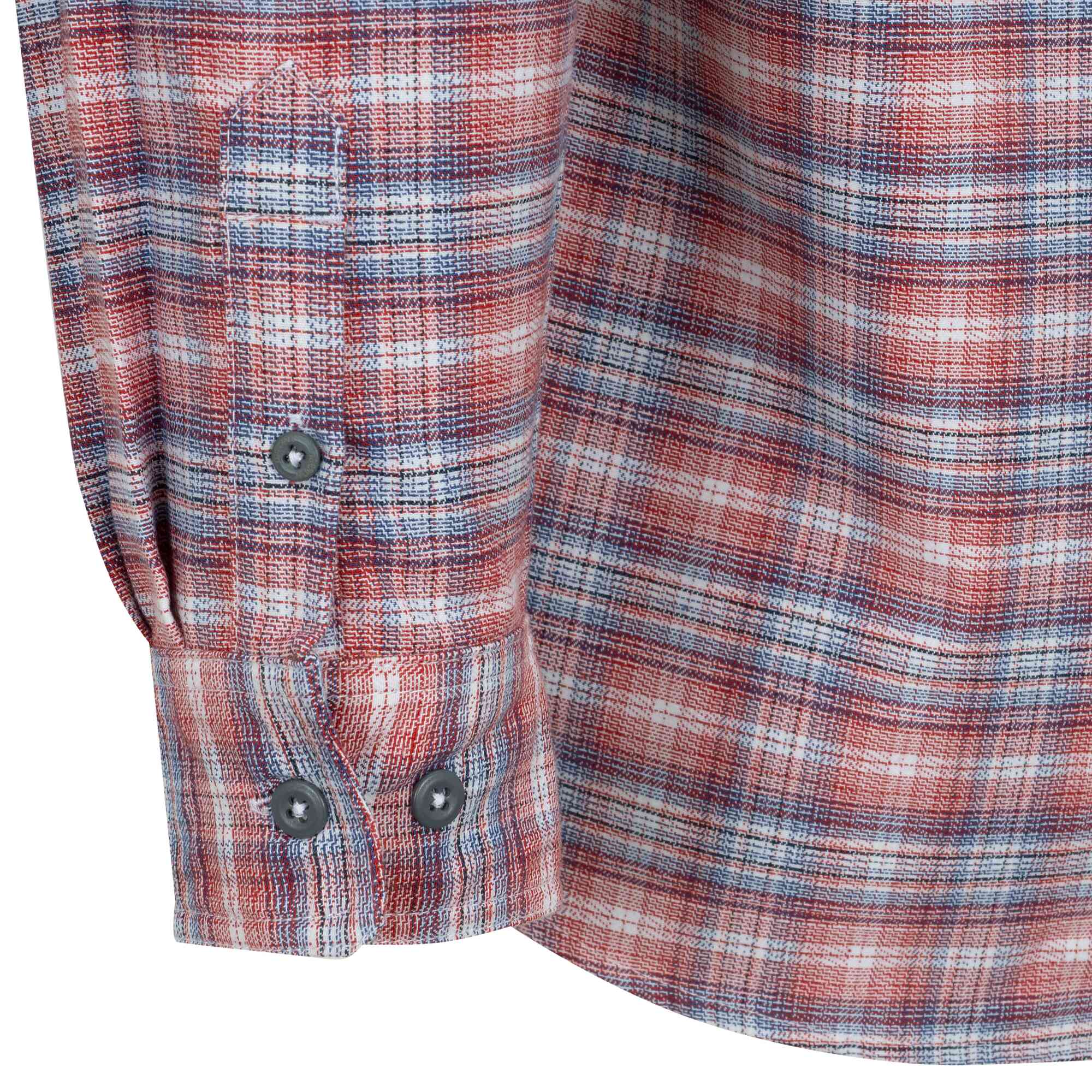 FR/AR Cotton/Nylon Plaid Shirts Close-Up Image