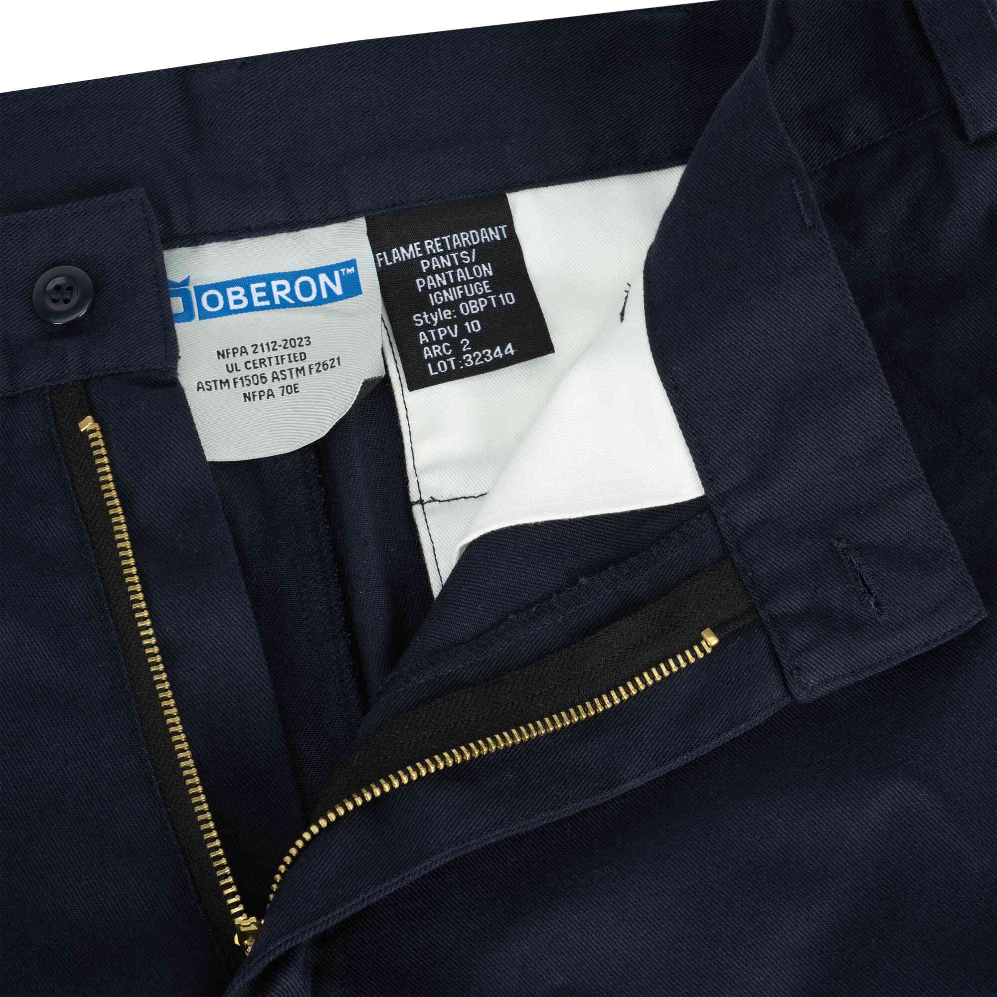 FR/Arc-Rated Navy Blue Pants
 Close-Up Image