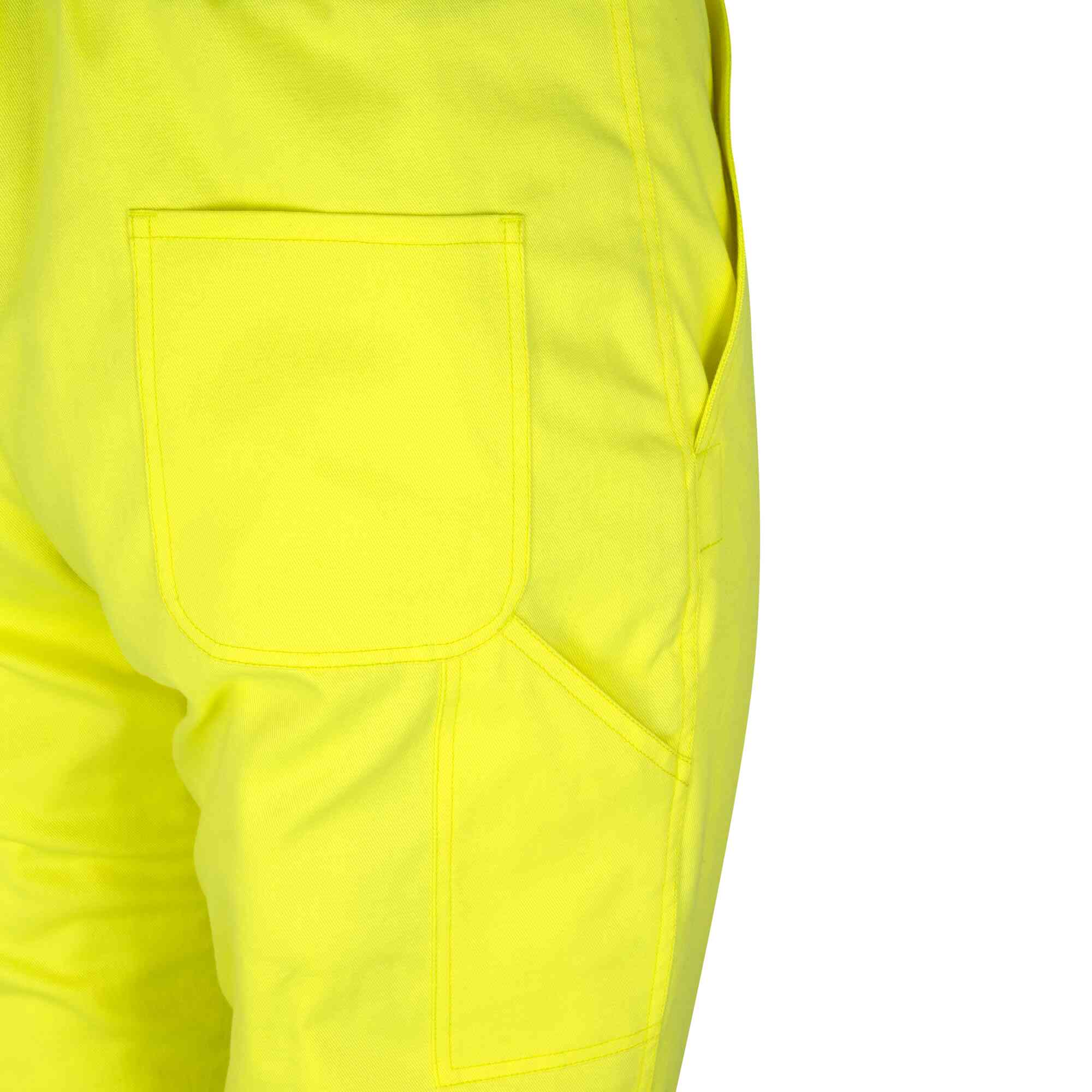 Hi-Vis FR/Arc-Rated Insulated Safety Overalls Close-Up Image