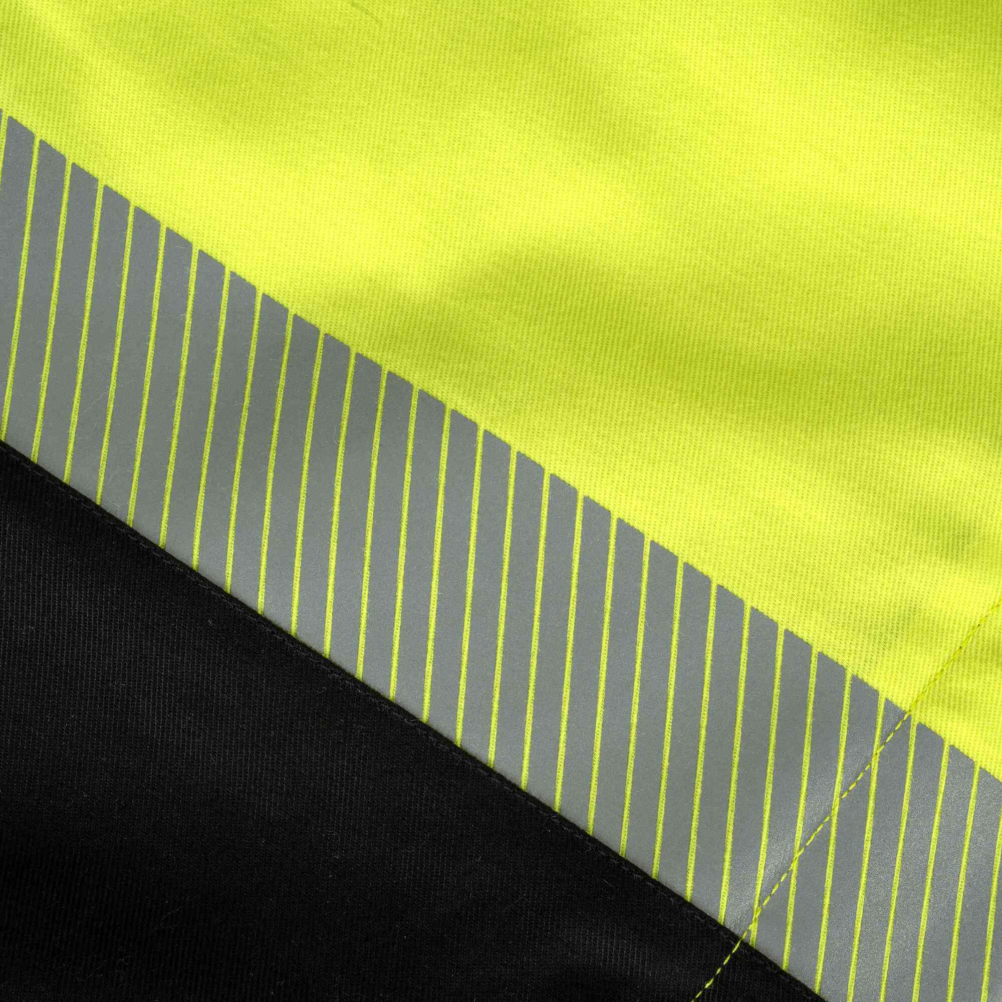 Hi-Vis FR/Arc-Rated Insulated Safety Overalls Close-Up Image