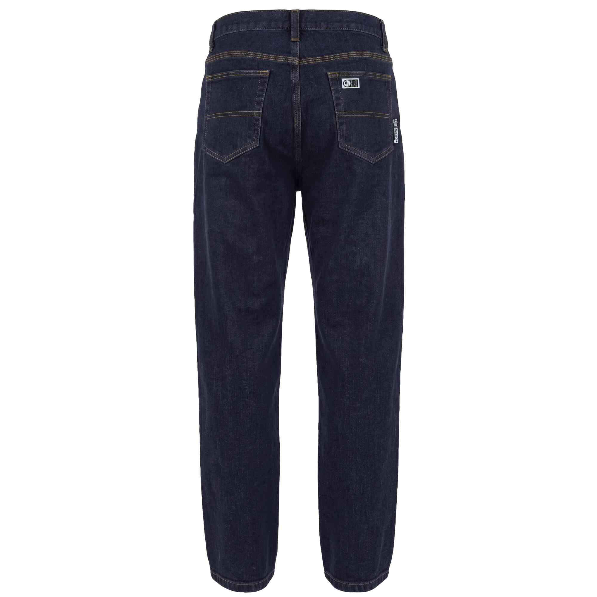 FR/AR Stretch Cotton Denim Jeans Back Image