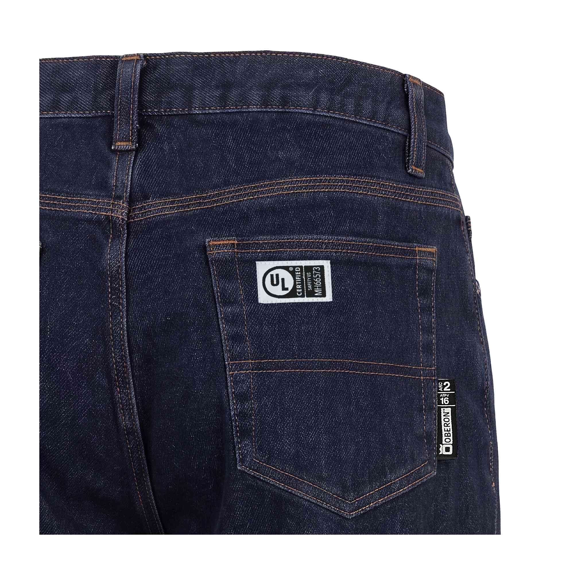 FR/AR Stretch Cotton Denim Jeans Close-Up Image