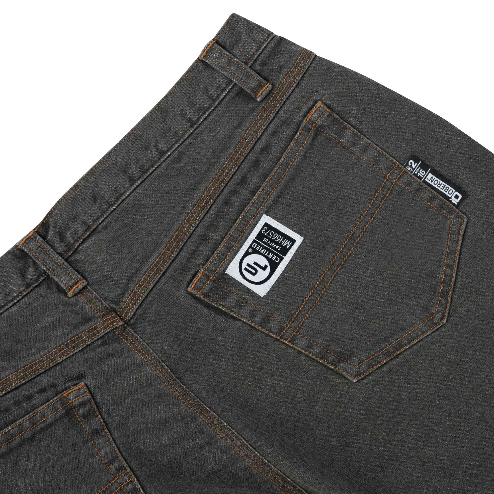 FR/AR Stretch Cotton Denim Jeans Close-Up Image