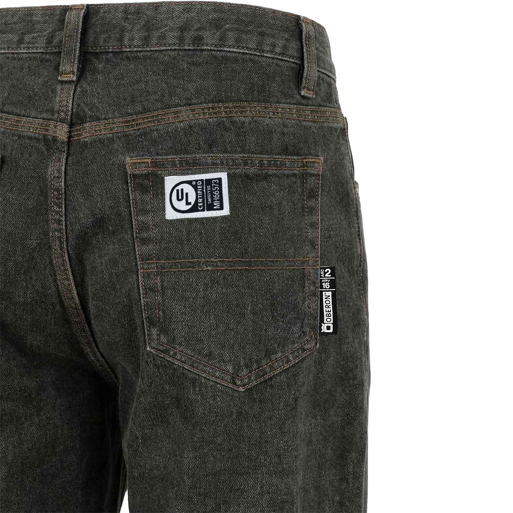 FR/AR Stretch Cotton Denim Jeans Close-Up Image