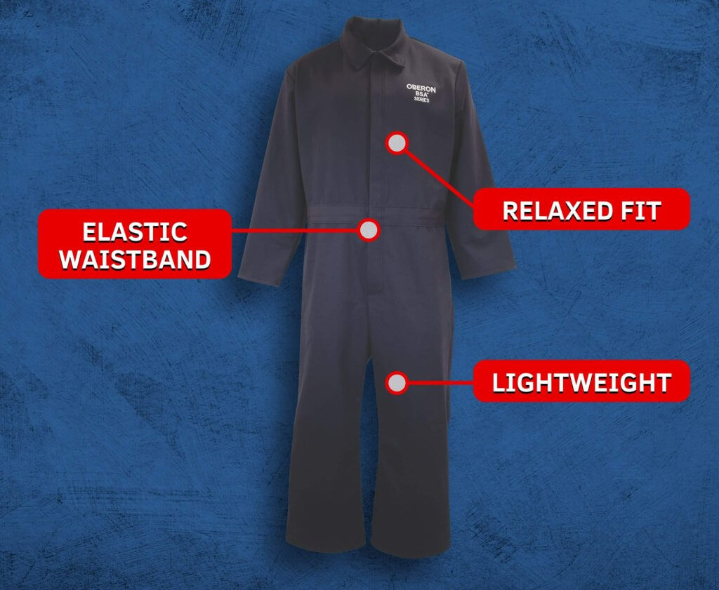 8 Cal BSA™ Flame Resistant Arc Flash Coveralls - Oberon Company