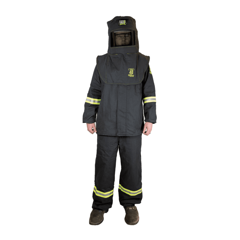 40 Calorie TCG™ Arc Flash Kit (Hood, Coat, and Bib with Light & Vent), 40 Calorie Arc Flash PPE, Arc Flash 40 Cal Suit, 40 cal/cm2