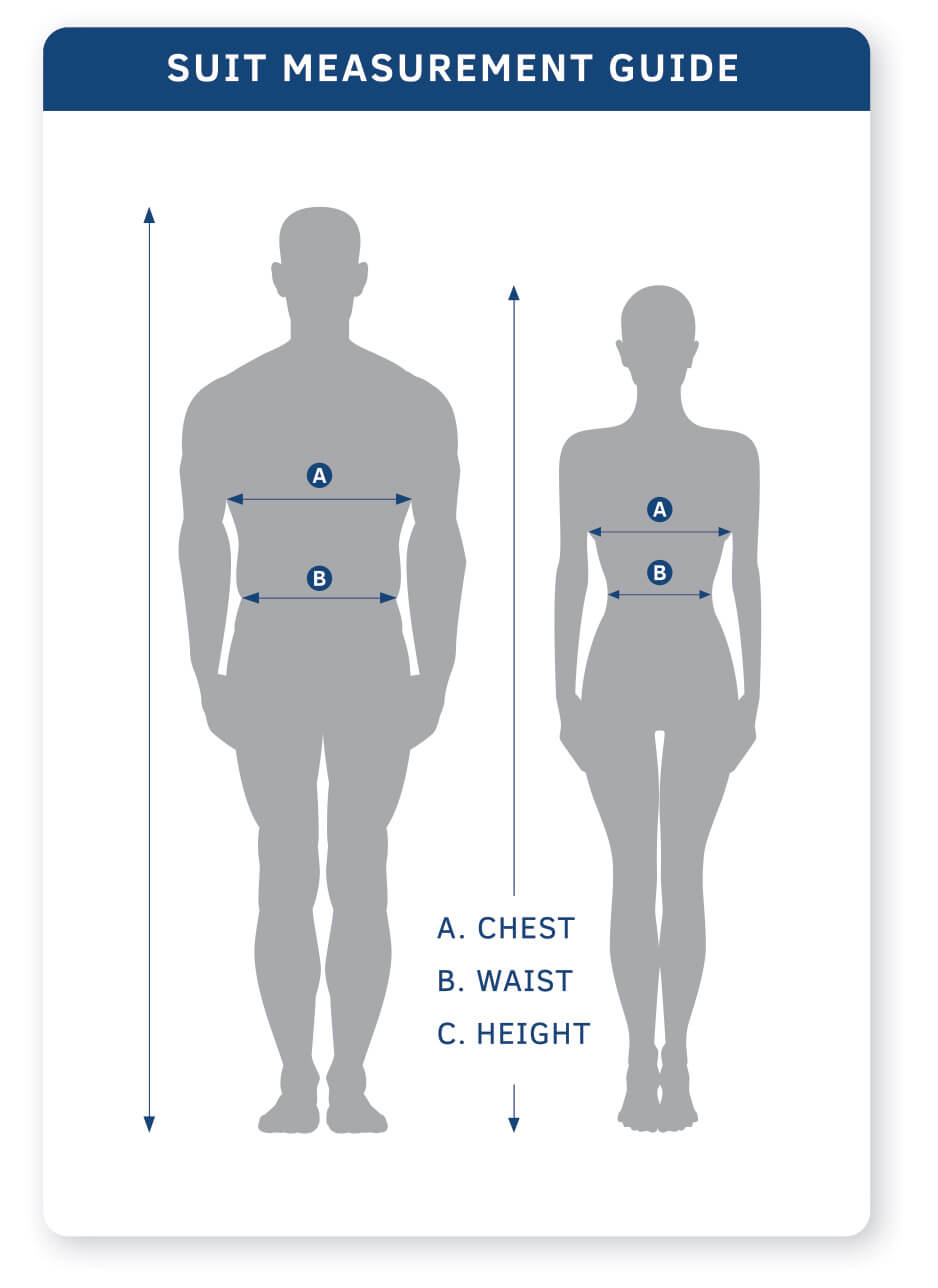 Suit Size Chart & Suit Size Calculator