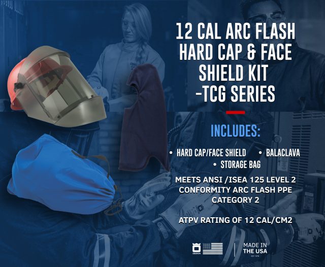 12 Cal TCG Arc Flash Face Shield Kit