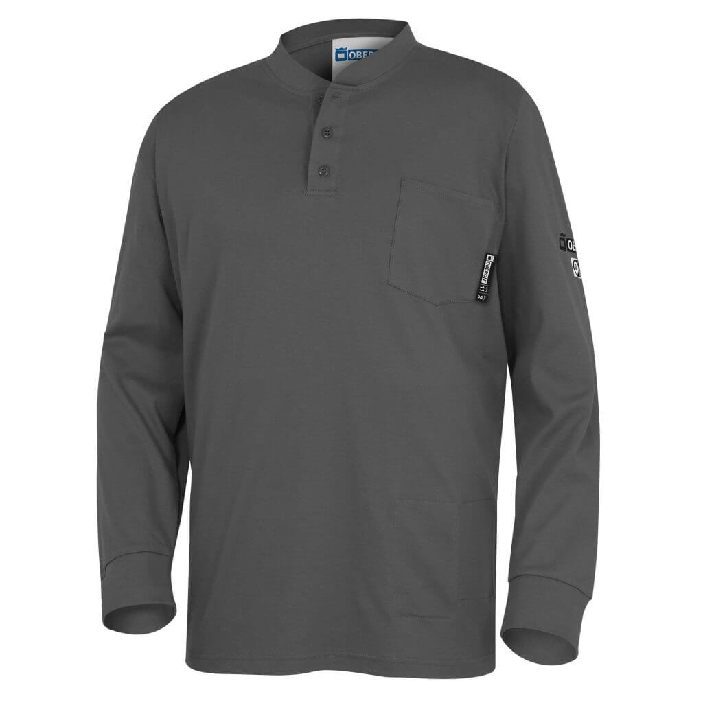 Flame Resistant Lightweight Arc Rated Henley Shirt
