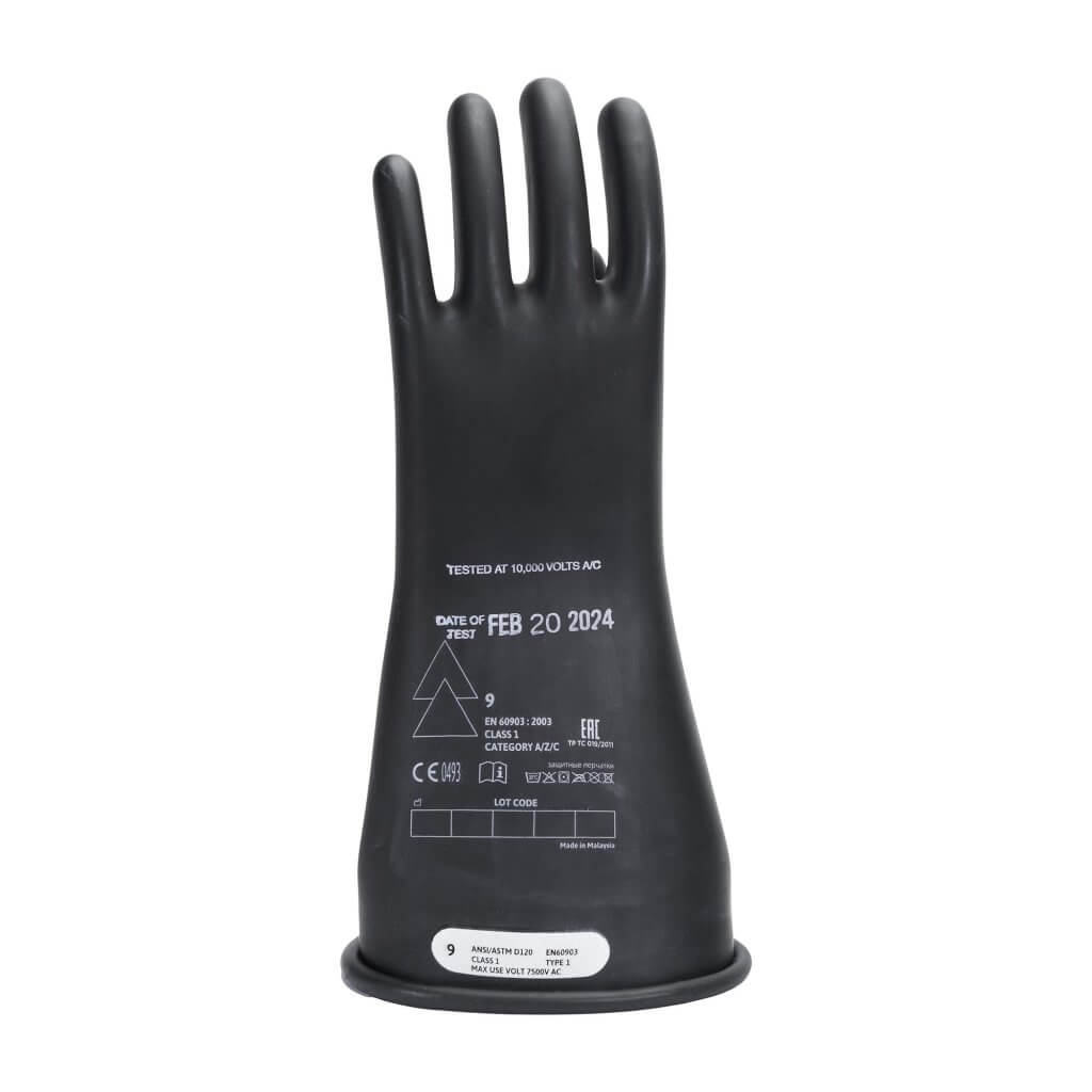 Class 1 Electrical Rubber Insulating Gloves