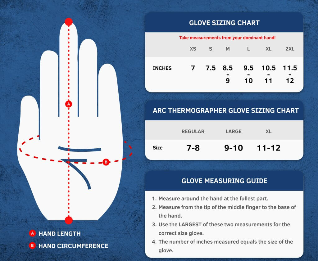 Class 2 Electrical Rubber Insulating Gloves Size Guide