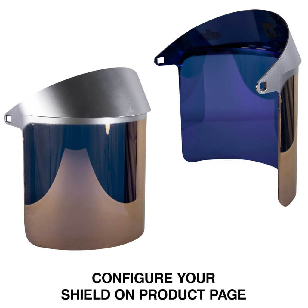 Cobalt Blue Gold Heat Reflective Face Shield