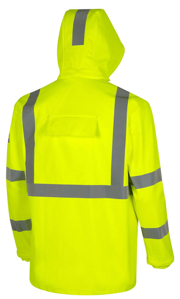 Hi-Vis FR/Arc-Rated PU Cotton Safety Jacket