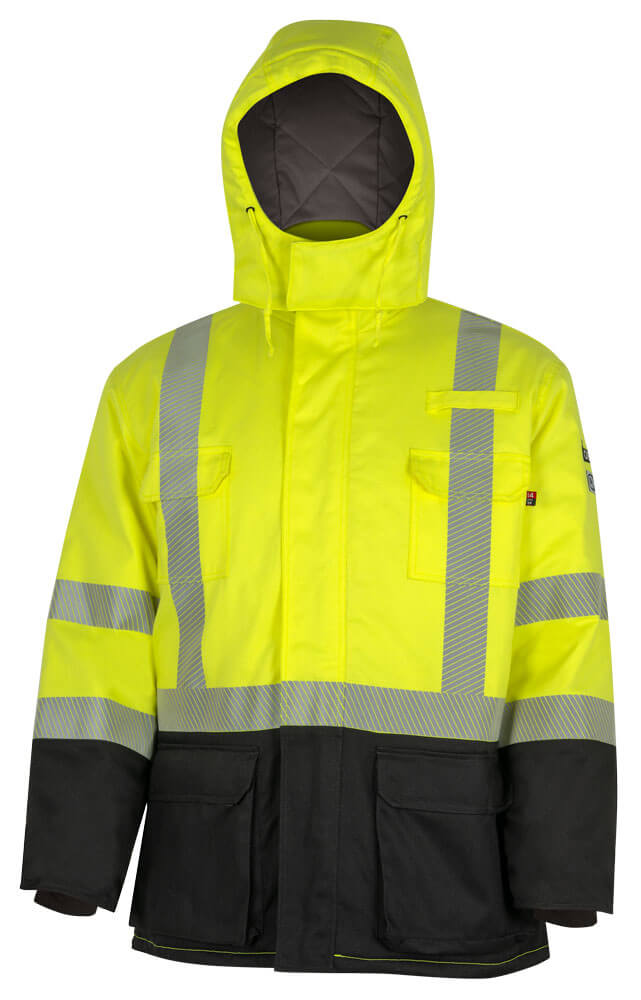Hi-Vis FR/Arc-Rated Insulated 58 Cal Safety Parka