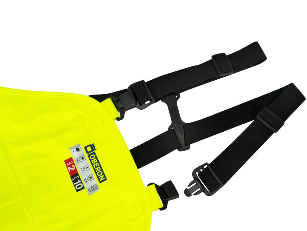 Hi-Vis FR/Arc-Rated PU Cotton Safety Bib Pants